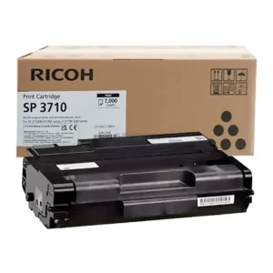 Cartucho De Toner Ricoh SP 3710X (408284) SP 3710DN / SP 3710SF / M 320F / P 311 Black 7,000 Paginas